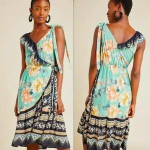 Farm Rio | Monica Wrap Dress Floral Print Midi
